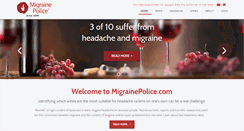 Desktop Screenshot of migrainepolice.com
